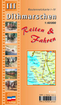 Vorderes Coverbild Dithmarschen Reiten & Fahren / Reiterkartenset / Dithmarschen Reiten & Fahren - Reiterkarte Blatt III
