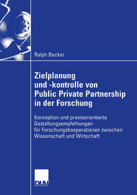 Vorderes Coverbild Zielplanung und -kontrolle von Public Private Partnership in der Forschung