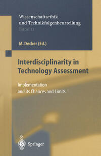 Vorderes Coverbild Interdisciplinarity in Technology Assessment