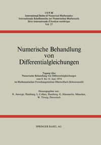 Vorderes Coverbild Numerische Behandlung von Differentialgleichungen