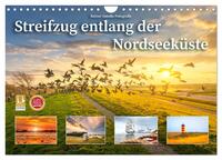 Vorderes Coverbild Streifzug entlang der Nordseeküste (Wandkalender 2025 DIN A4 quer), CALVENDO Monatskalender