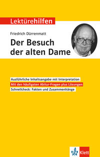 Vorderes Coverbild Klett Lektürehilfen Friedrich Dürrenmatt, Der Besuch der alten Dame