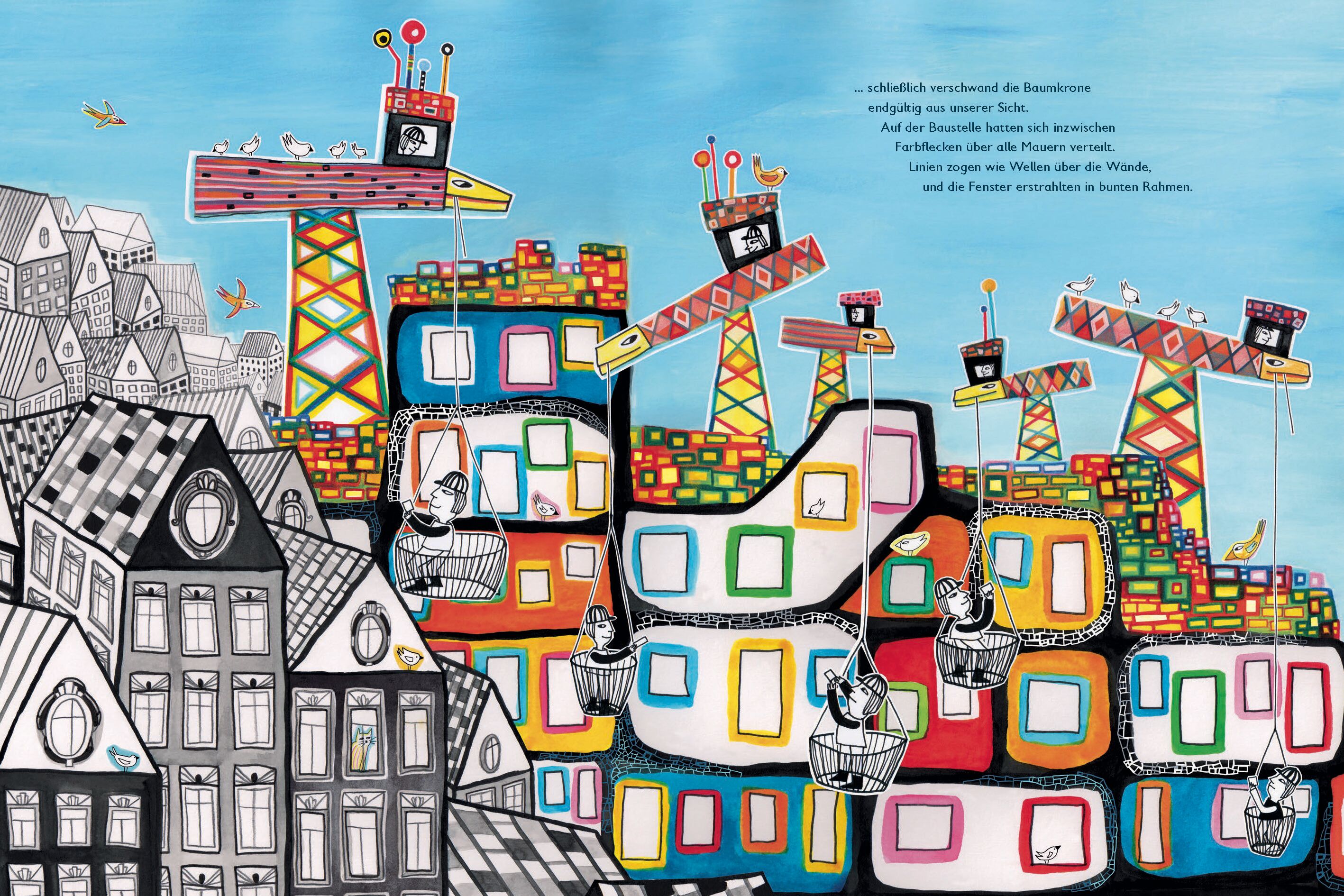 Beispielinhalt (Bild) Hundertwasser: Ein Haus für dunkelbunte Träume