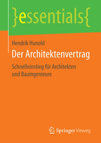 Vorderes Coverbild Der Architektenvertrag