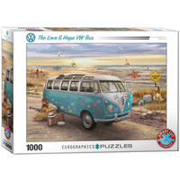 Vorderes Coverbild Love & Hope VW Bus 1000 Teile