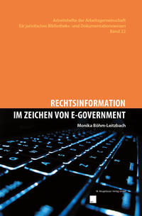 Vorderes Coverbild Rechtsinformation im Zeichen von E-Government
