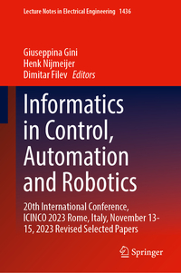 Vorderes Coverbild Informatics in Control, Automation and Robotics