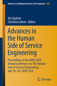 Vorderes Coverbild Advances in the Human Side of Service Engineering