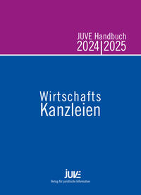 Vorderes Coverbild JUVE Handbuch Wirtschaftskanzleien 2024/2025