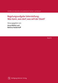 Vorderes Coverbild Regelungsaufgabe Vaterstellung: Was kann, was darf, was will der Staat?