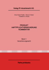 Vorderes Coverbild Produkthaftpflichtversicherung / Produkt-Haftpflichtversicherung Kommentar