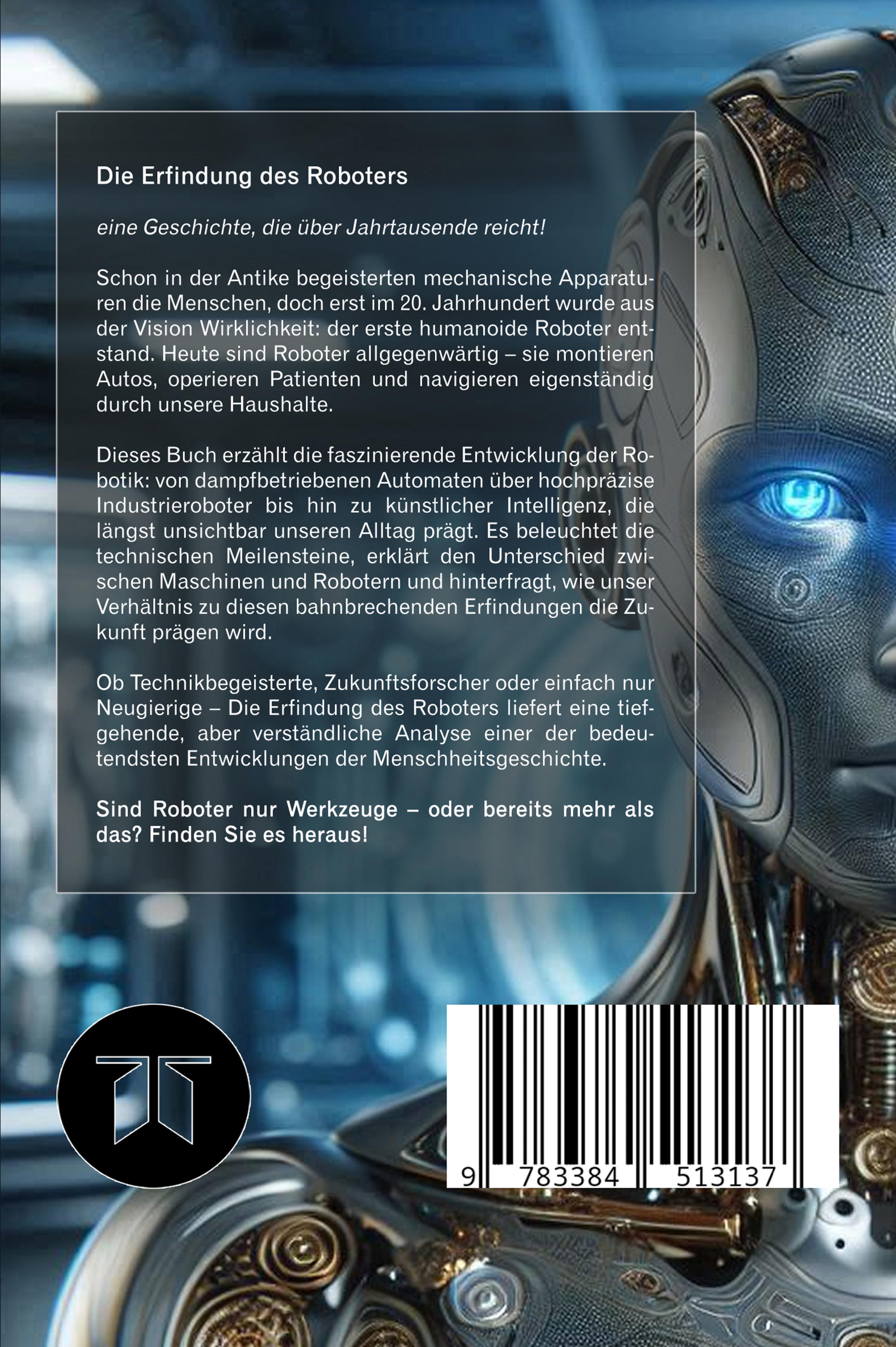 Rückseitencover Die Erfindung des Roboters