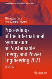 Vorderes Coverbild Proceedings of the International Symposium on Sustainable Energy and Power Engineering 2021