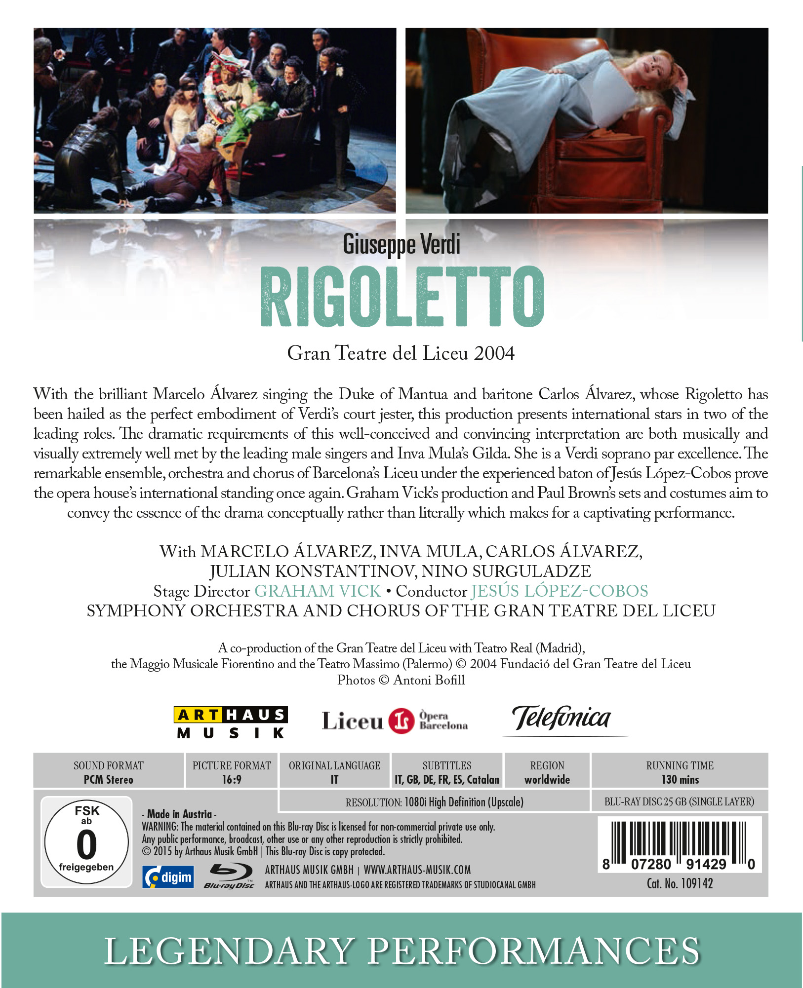 Rückseitencover Rigoletto