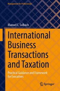 Vorderes Coverbild International Business Transactions and Taxation