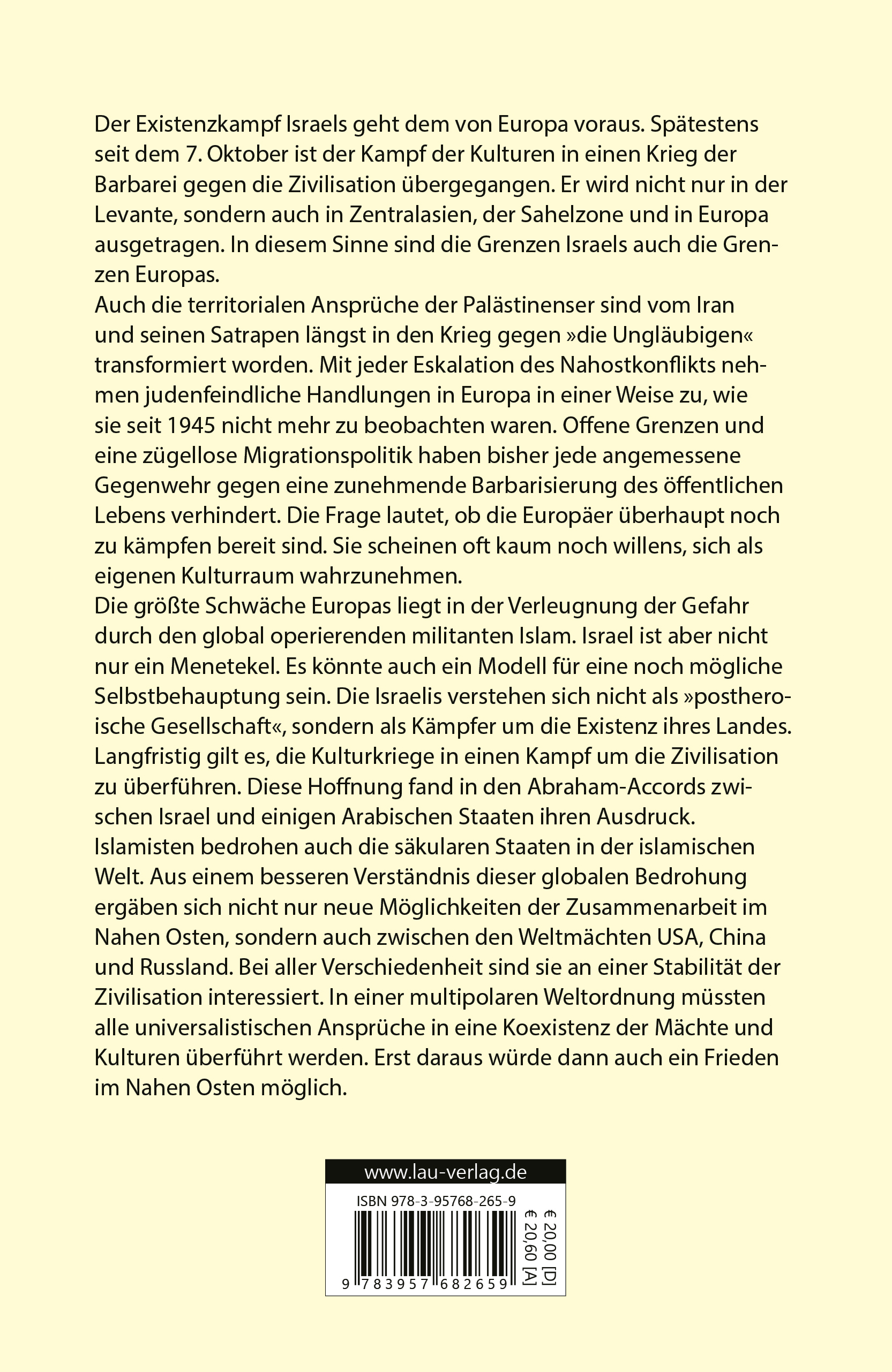 Rückseitencover Verteidigung der Zivilisation