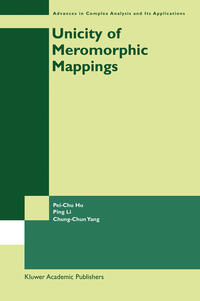 Vorderes Coverbild Unicity of Meromorphic Mappings