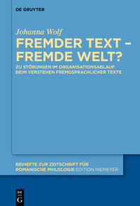 Vorderes Coverbild Fremder Text – fremde Welt?
