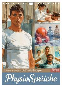 Vorderes Coverbild Physiosprüche (Wandkalender 2026 DIN A4 hoch), CALVENDO Monatskalender