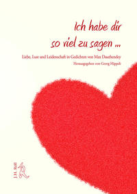 Vorderes Coverbild Ich habe dir so viel zu sagen...