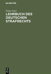 Vorderes Coverbild Lehrbuch des deutschen Strafrechts