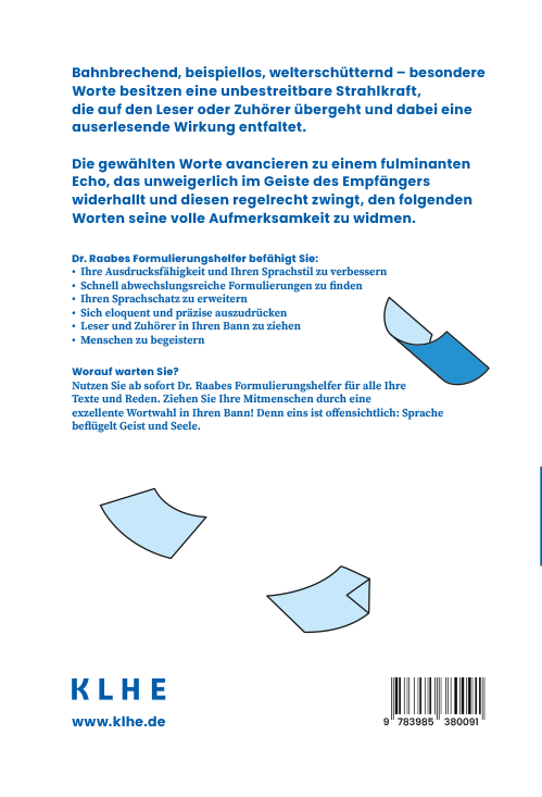 Rückseitencover Dr. Raabes Formulierungshelfer