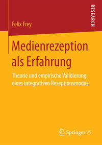 Vorderes Coverbild Medienrezeption als Erfahrung