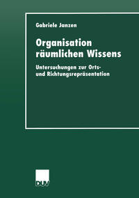 Vorderes Coverbild Organisation räumlichen Wissens