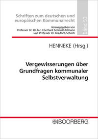 Vorderes Coverbild Vergewisserungen über Grundfragen kommunaler Selbstverwaltung