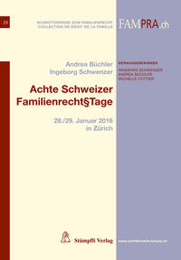 Vorderes Coverbild Achte Schweizer Familienrecht§Tage