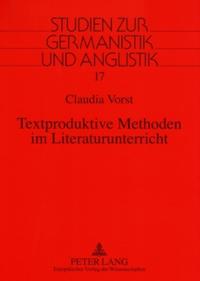 Vorderes Coverbild Textproduktive Methoden im Literaturunterricht