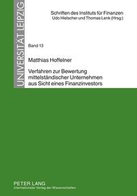 Vorderes Coverbild Verfahren zur Bewertung mittelständischer Unternehmen aus Sicht eines Finanzinvestors