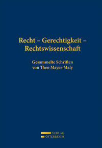 Vorderes Coverbild Recht - Gerechtigkeit - Rechtswissenschaft