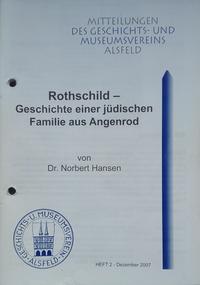 Vorderes Coverbild Rothschild - Geschichte einer jüdischen Familie aus Angenrod