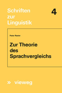 Vorderes Coverbild Zur Theorie des Sprachvergleichs