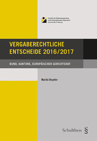 Vorderes Coverbild Vergaberechtliche Entscheide 2016/2017