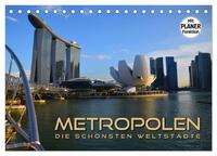 Vorderes Coverbild METROPOLEN - die schönsten Weltstädte (Tischkalender 2026 DIN A5 quer), CALVENDO Monatskalender