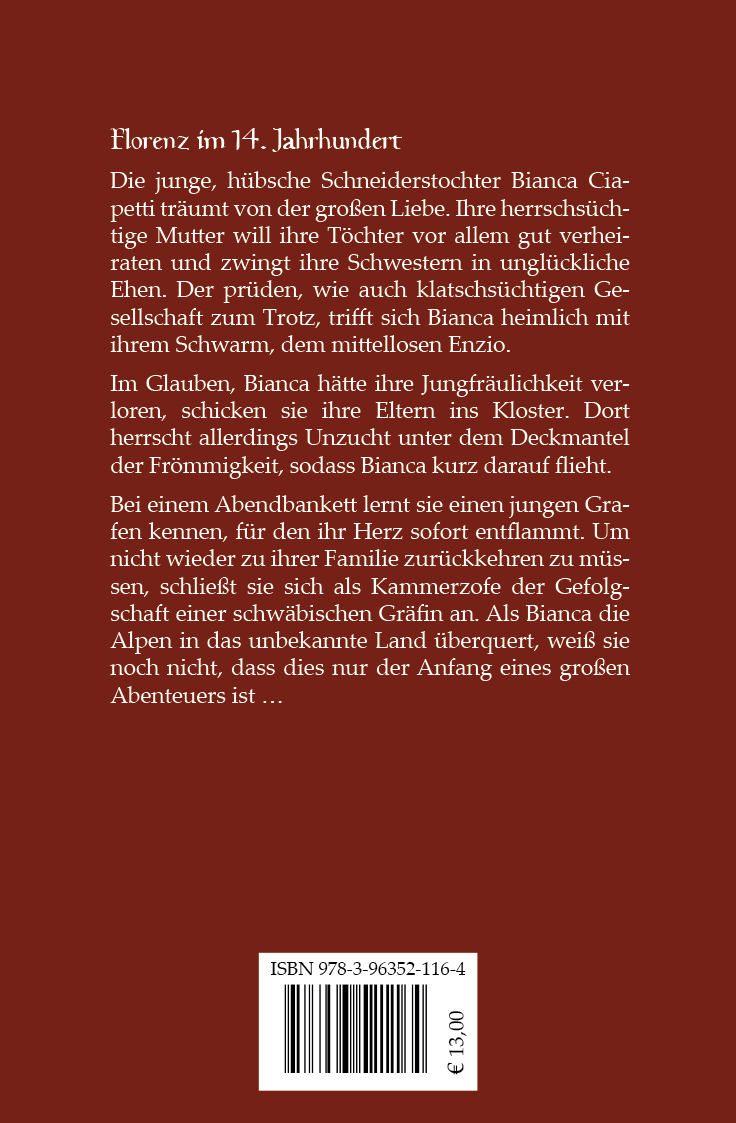 Rückseitencover Biancas Pilgerfahrt