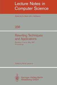 Vorderes Coverbild Rewriting Techniques and Applications