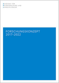 Vorderes Coverbild Forschungskonzept 2017 - 2022