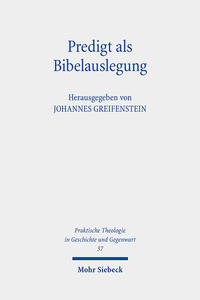 Vorderes Coverbild Predigt als Bibelauslegung