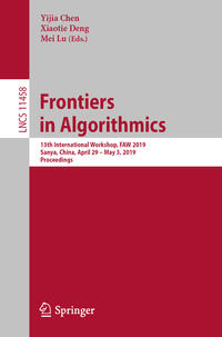 Vorderes Coverbild Frontiers in Algorithmics