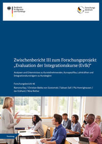 Vorderes Coverbild Zwischenbericht III zum Forschungsprojekt "Evaluation der Integrationskurse (EvIk)"