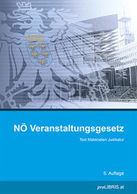 Vorderes Coverbild NÖ Veranstaltungsgesetz