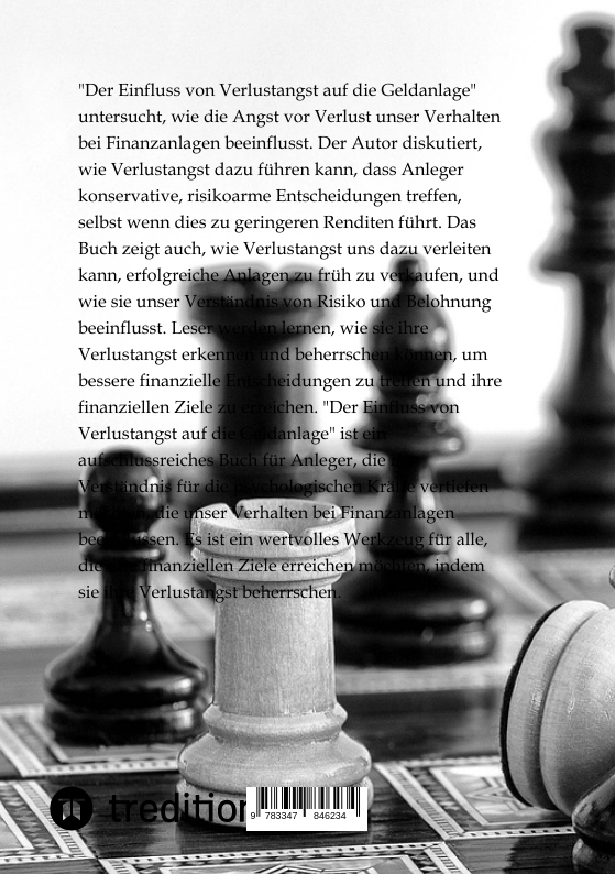Rückseitencover Der Einfluss von Verlustangst auf die Geldanlage