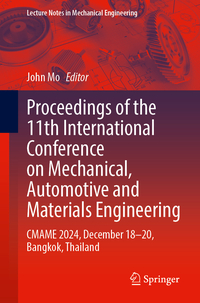 Vorderes Coverbild Proceedings of the 11th International Conference on Mechanical, Automotive and Materials Engineering