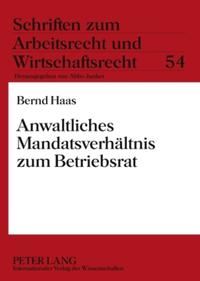 Vorderes Coverbild Anwaltliches Mandatsverhältnis zum Betriebsrat