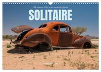 Vorderes Coverbild Solitaire Alte verlassene Autos in der namibischen Wüste (Wandkalender 2025 DIN A3 quer), CALVENDO Monatskalender