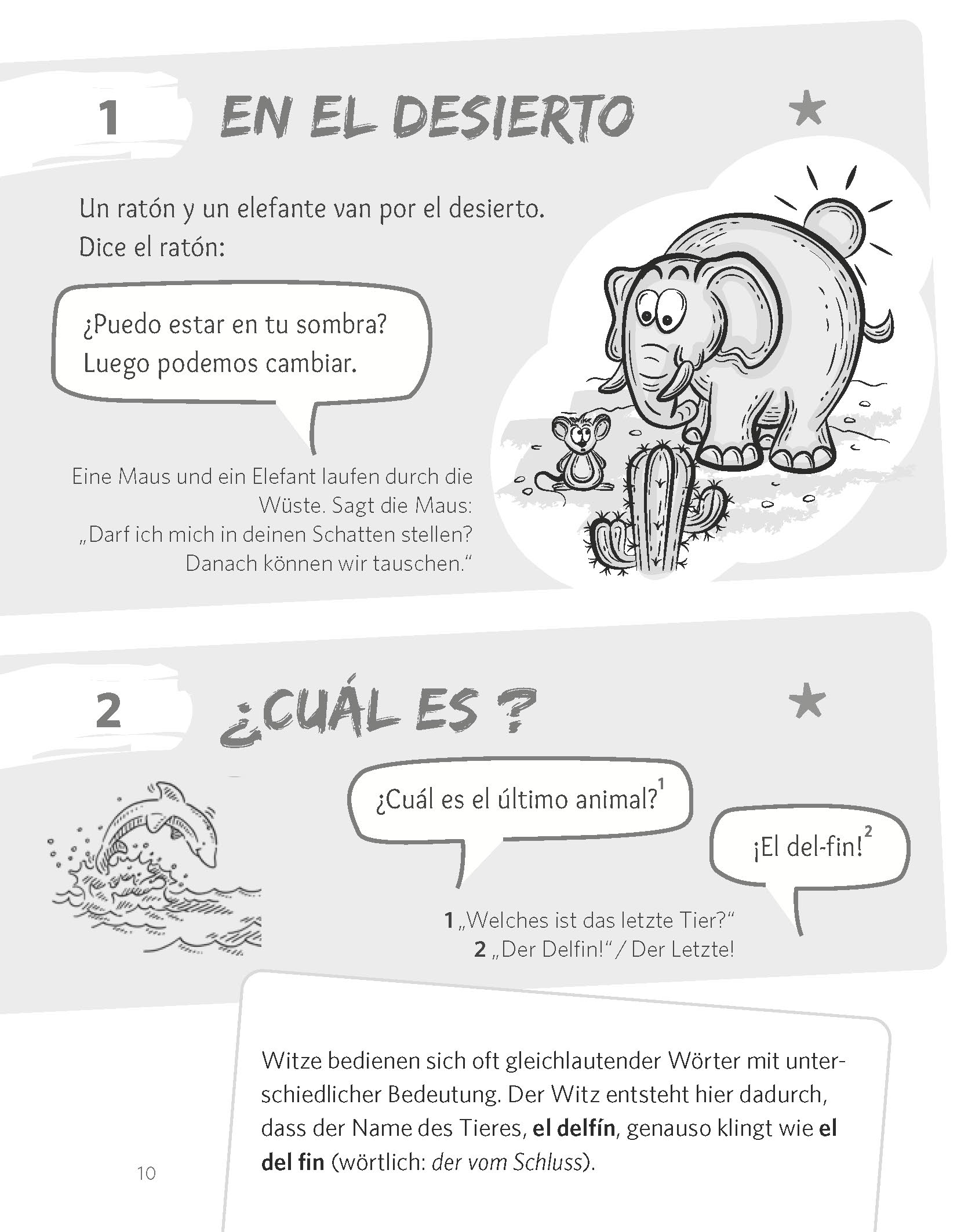 Beispielinhalt (Bild) PONS 101 Witze Spanisch