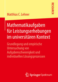 Vorderes Coverbild Mathematikaufgaben für Leistungserhebungen im universitären Kontext